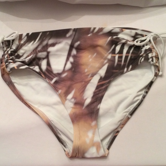 CALIA Ruched Swim Bottoms in Shadow Palm - Picture 4 of 9